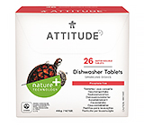 Attitude таблетки для посудомоечной машины Все-в-одном Eco pouches 26 шт